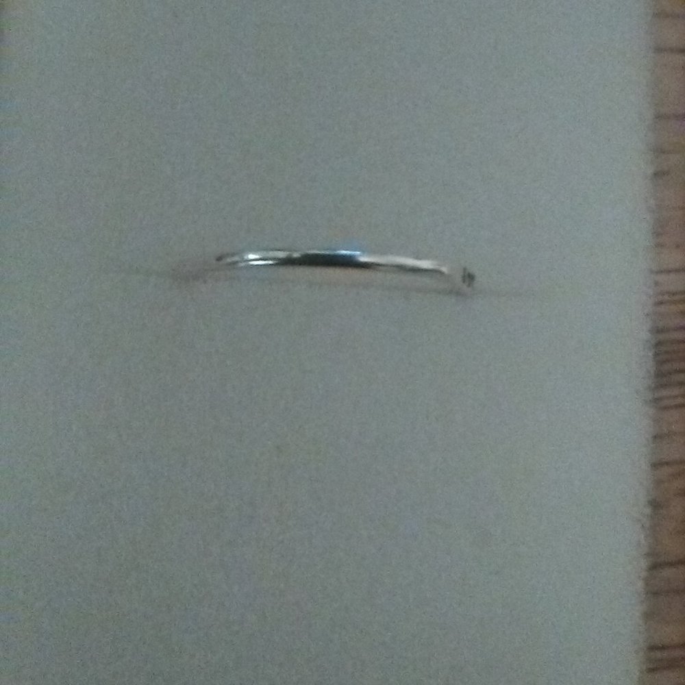 2 Thin Silver Stack Rings - Picture 7 of 7